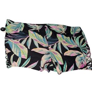 Torrid 6x Tropical Leaf Print Swim Shorts